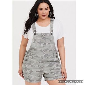 Torrid Camo Overalls NEVER WORN